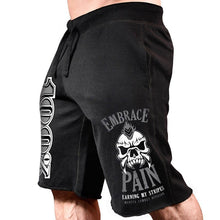 Load image into Gallery viewer, Skull Printed Bodybuilding Short