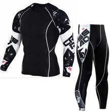 Load image into Gallery viewer, Compression Run Long T-Shirt And Pants