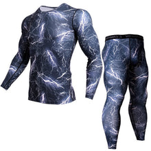 Load image into Gallery viewer, Camouflage Compression  Long Sleeve Shirt And Pants
