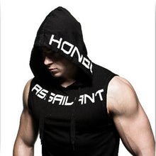 Load image into Gallery viewer, Mens Sleeveless  Fitness Hoodies