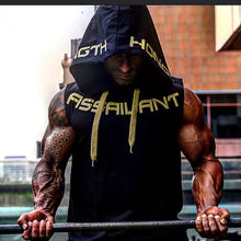 Load image into Gallery viewer, Mens Sleeveless  Fitness Hoodies