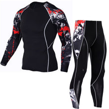 Load image into Gallery viewer, Men Running Sport Compression T-shirt And Pant