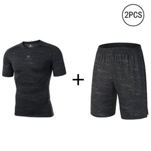 Load image into Gallery viewer, Compression Men&#39;s Sport Suits Quick Dry Fit Running Sets