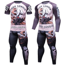 Load image into Gallery viewer, Compression  Quick Drying Sleeve Tshirt And Tight