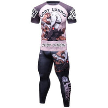 Load image into Gallery viewer, Compression  Quick Drying Sleeve Tshirt And Tight