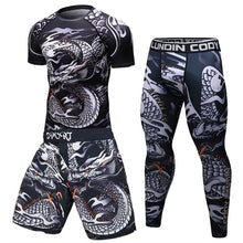 Load image into Gallery viewer, Compression  Quick Drying Sleeve Tshirt And Tight