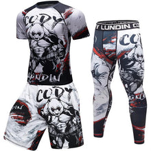 Load image into Gallery viewer, Compression  Quick Drying Sleeve Tshirt And Tight
