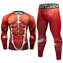 Load image into Gallery viewer, Running Set Compression T-Shirt+Pants