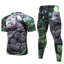 Load image into Gallery viewer, Running Set Compression T-Shirt+Pants
